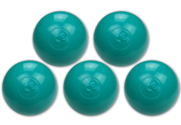 Ballenbak ballen turqoise (70mm) 500 stuks