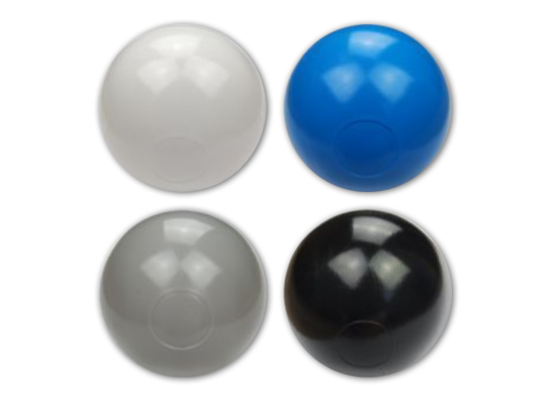 Ballenbak ballen 300 stuks 7cm, wit, blauw, grijs, zwart