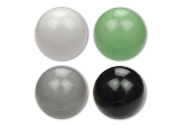 Ballenbak ballen 1000 stuks 7cm, wit, lichtgroen, grijs, zwart