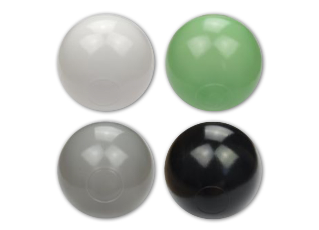 Ballenbak ballen 500 stuks 7cm, wit, lichtgroen, grijs, zwart