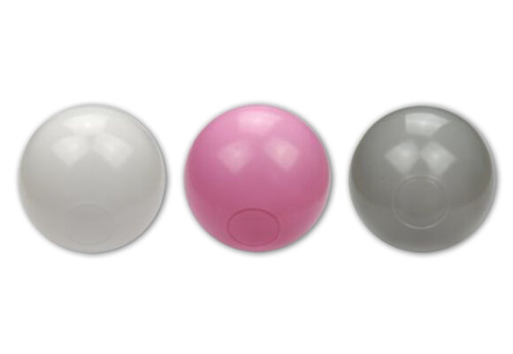 Ballenbak ballen 300 stuks 7cm, wit, roze, grijs