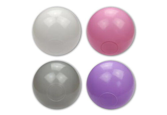 Ballenbak ballen 500 stuks 7cm, wit, roze, grijs, paars