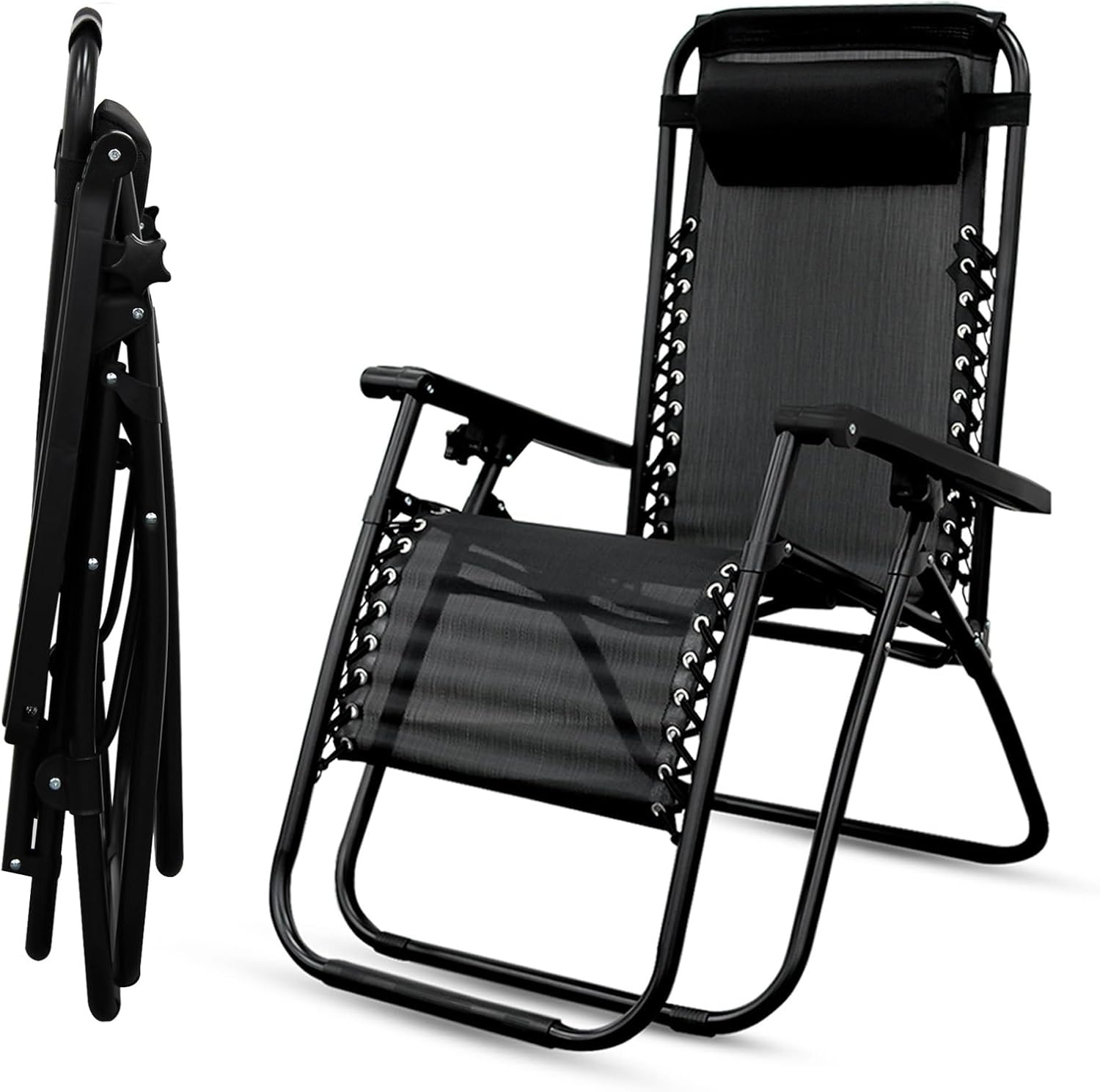 Tuinligstoel  - 120kg - antislip - 5kg