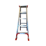 Ladder - huishoudtrap - trapladder - dubbelzijdig - 2x 5 treden
