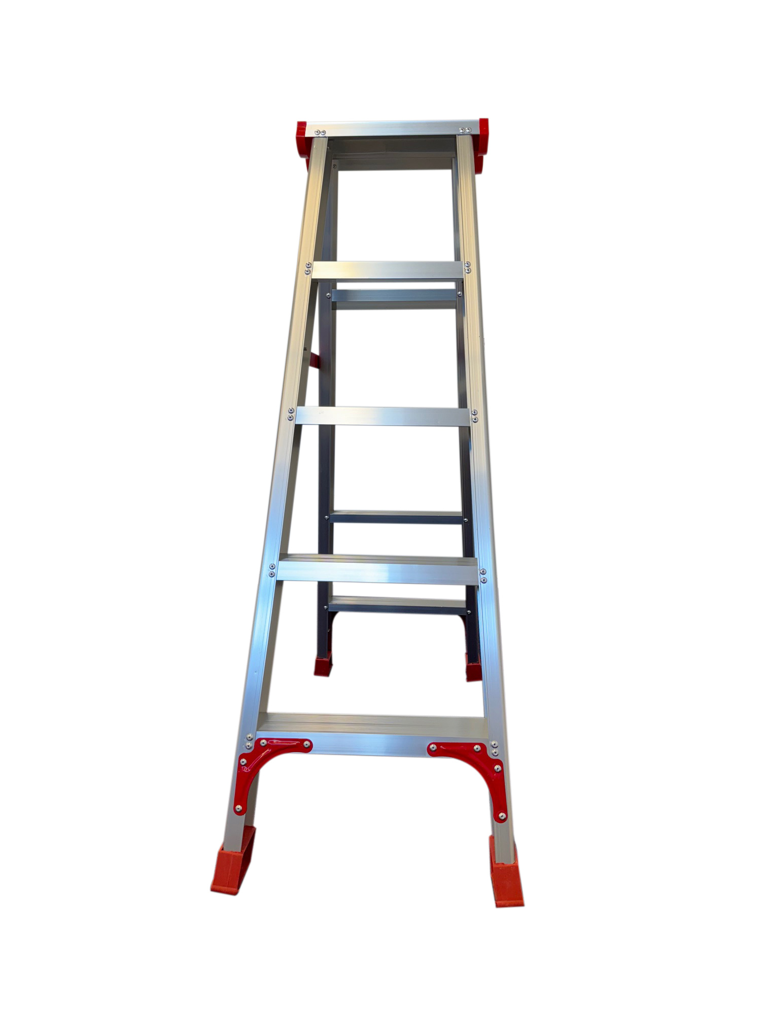 Ladder - huishoudtrap - trapladder - dubbelzijdig - 2x 5 treden
