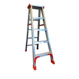 Ladder - huishoudtrap - trapladder - dubbelzijdig - 2x 5 treden