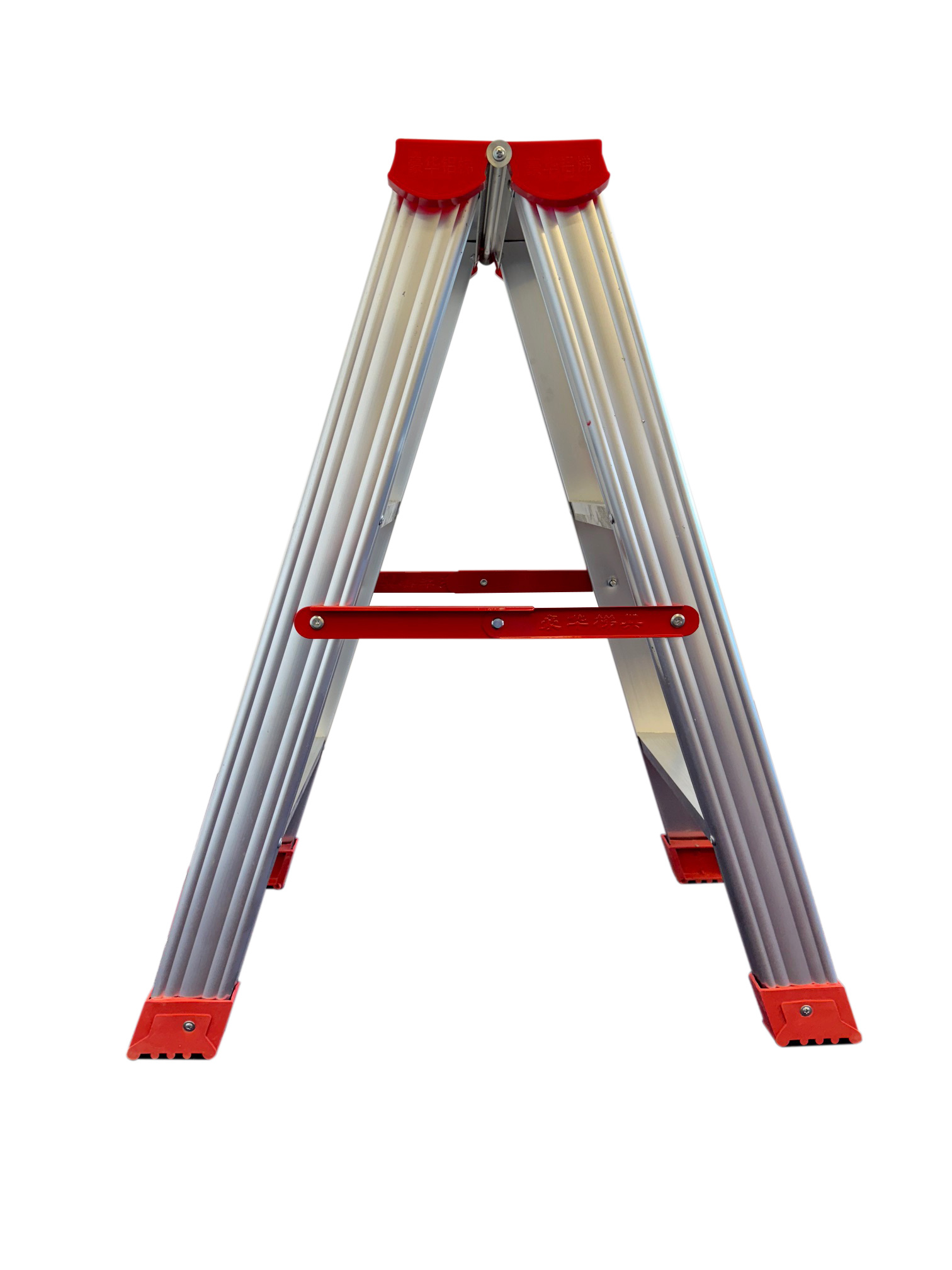 Huishoudtrap - ladder - 2x 3 treden - aluminium - 75 cm hoog