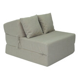 Opvouwbaar matras - logeermatras - 200x70x15cm - boucle - beige