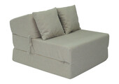 Opvouwbaar matras - logeermatras - 200x70x15cm - boucle - beige