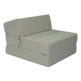 Opvouwbaar matras - logeermatras - 200x70x15cm - boucle - beige