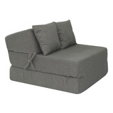 Opvouwbaar matras - logeermatras - 200x70x15cm - boucle - grijs