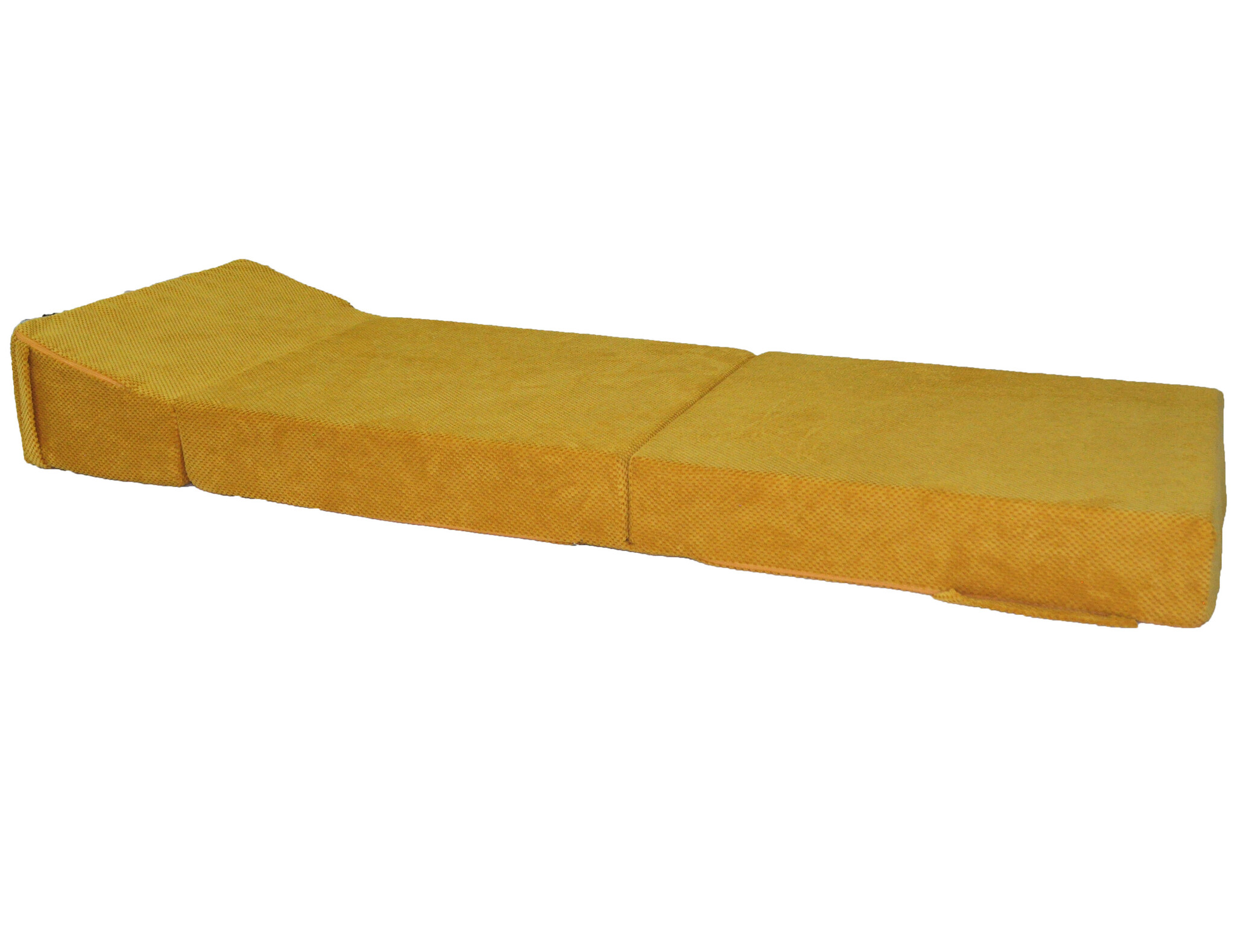 Opvouwbaar matras - 200x70x15cm - velvet dot - oker