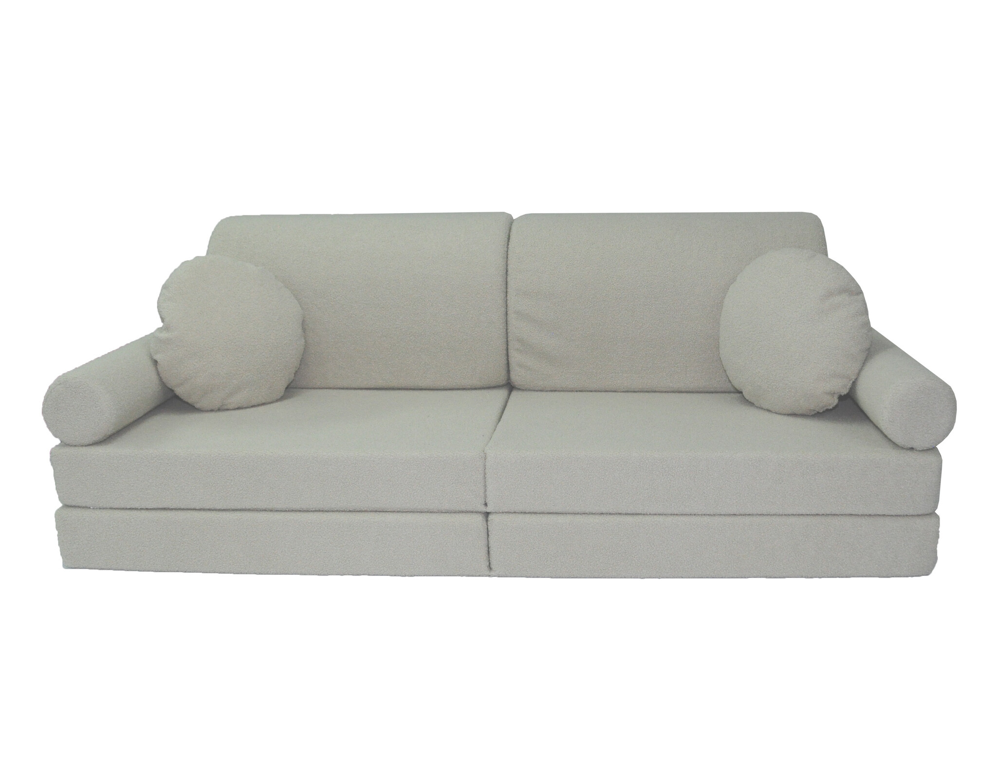 Speelbank NINO - kinderbank - modulair - teddy stof - beige