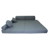 Speelbank NINO - kinderbank - modulair - teddy - donkergrijs