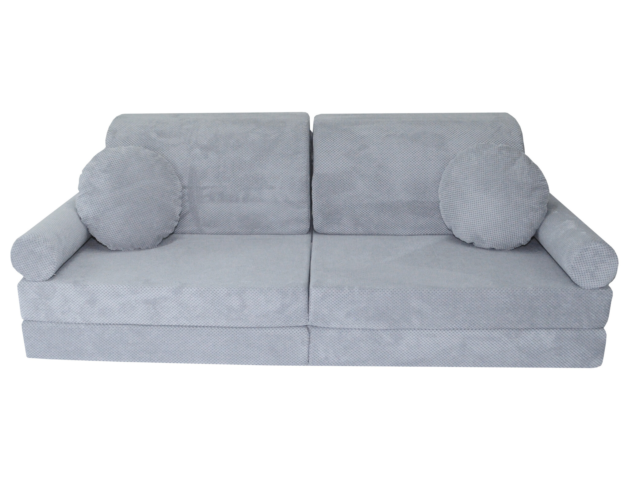 Speelbank NINO - kinderbank - modulair - dot stof - lichtgrijs