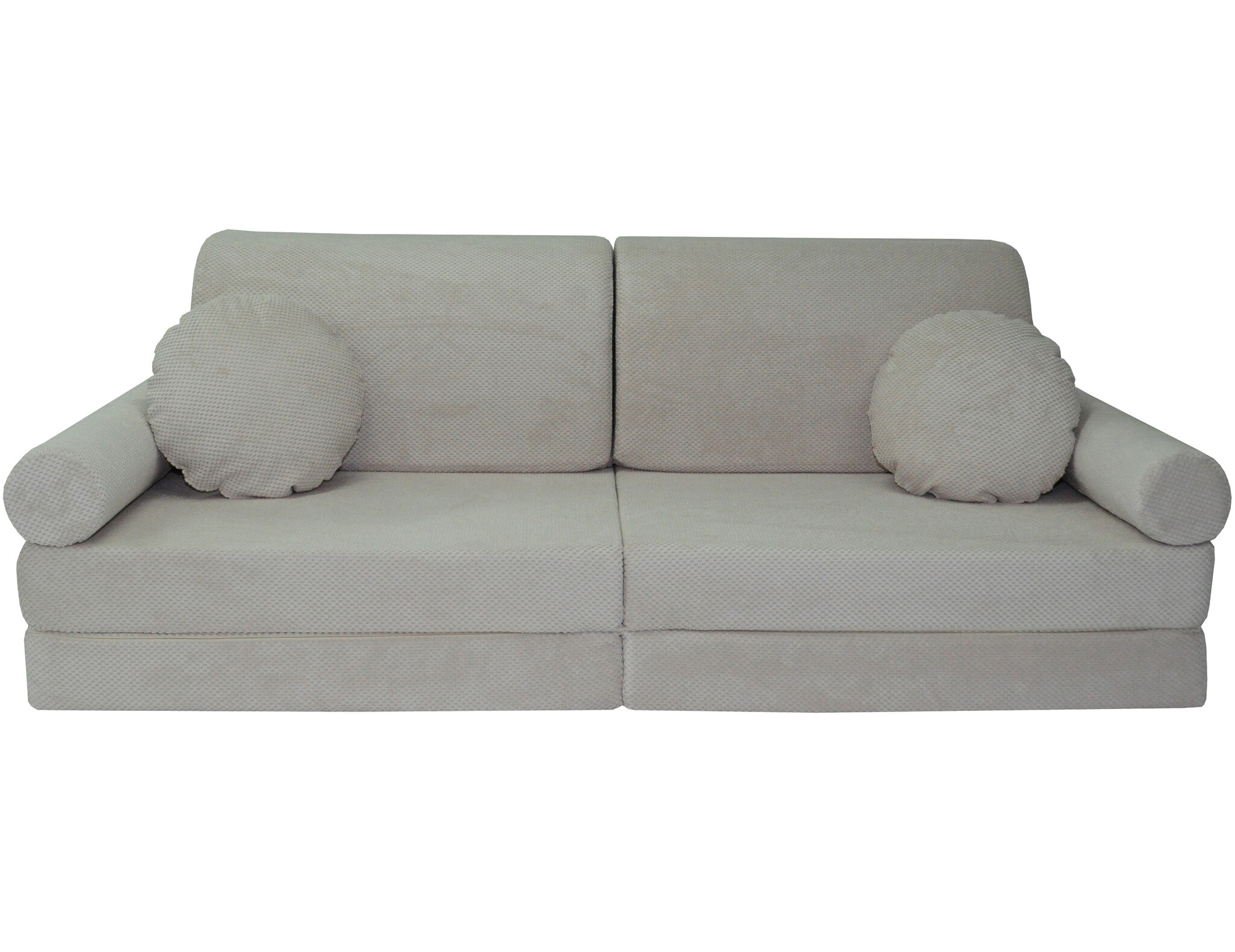 Speelbank NINO - kinderbank - modulair - dot stof - crème