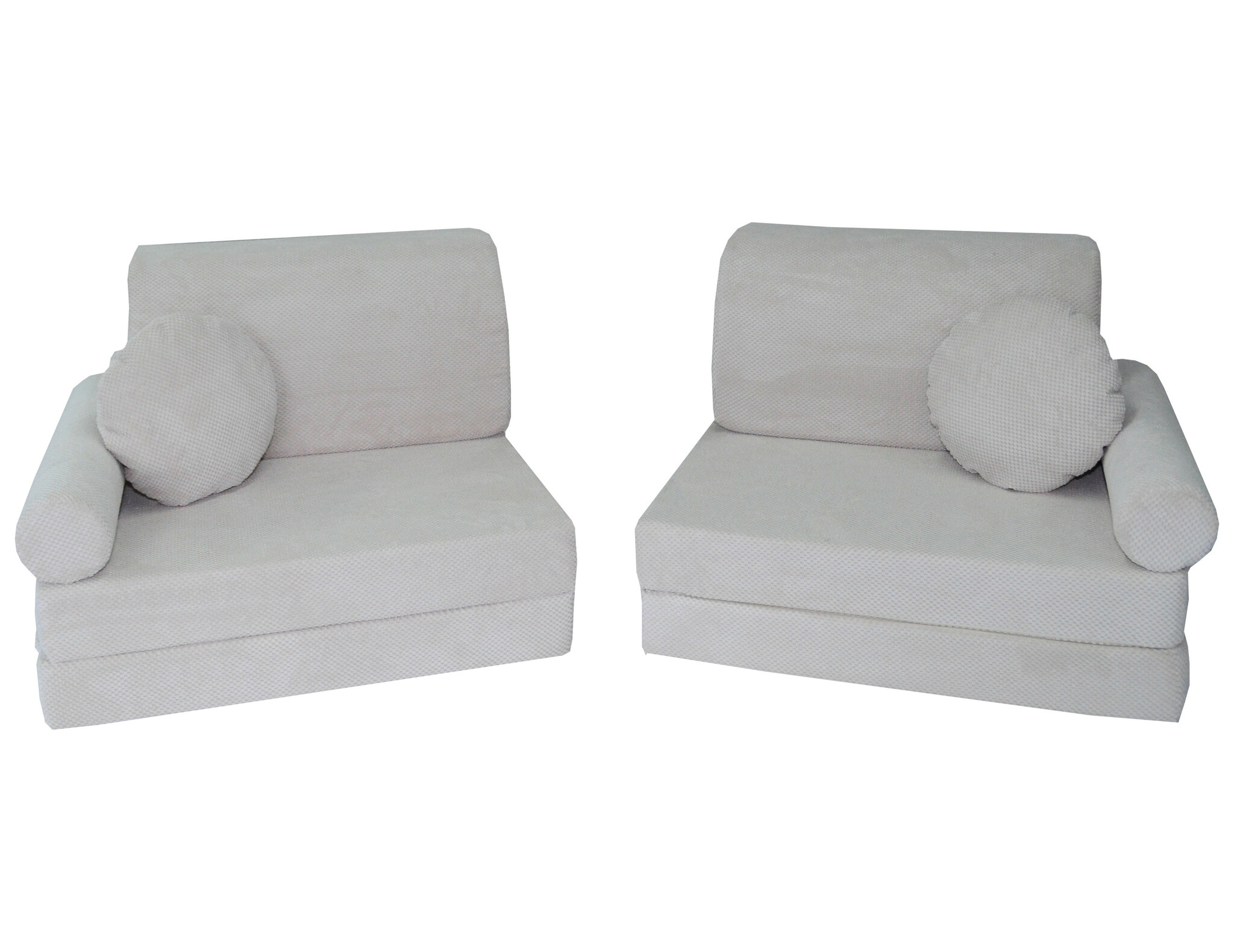 Speelbank NINO - kinderbank - modulair - dot stof - crème