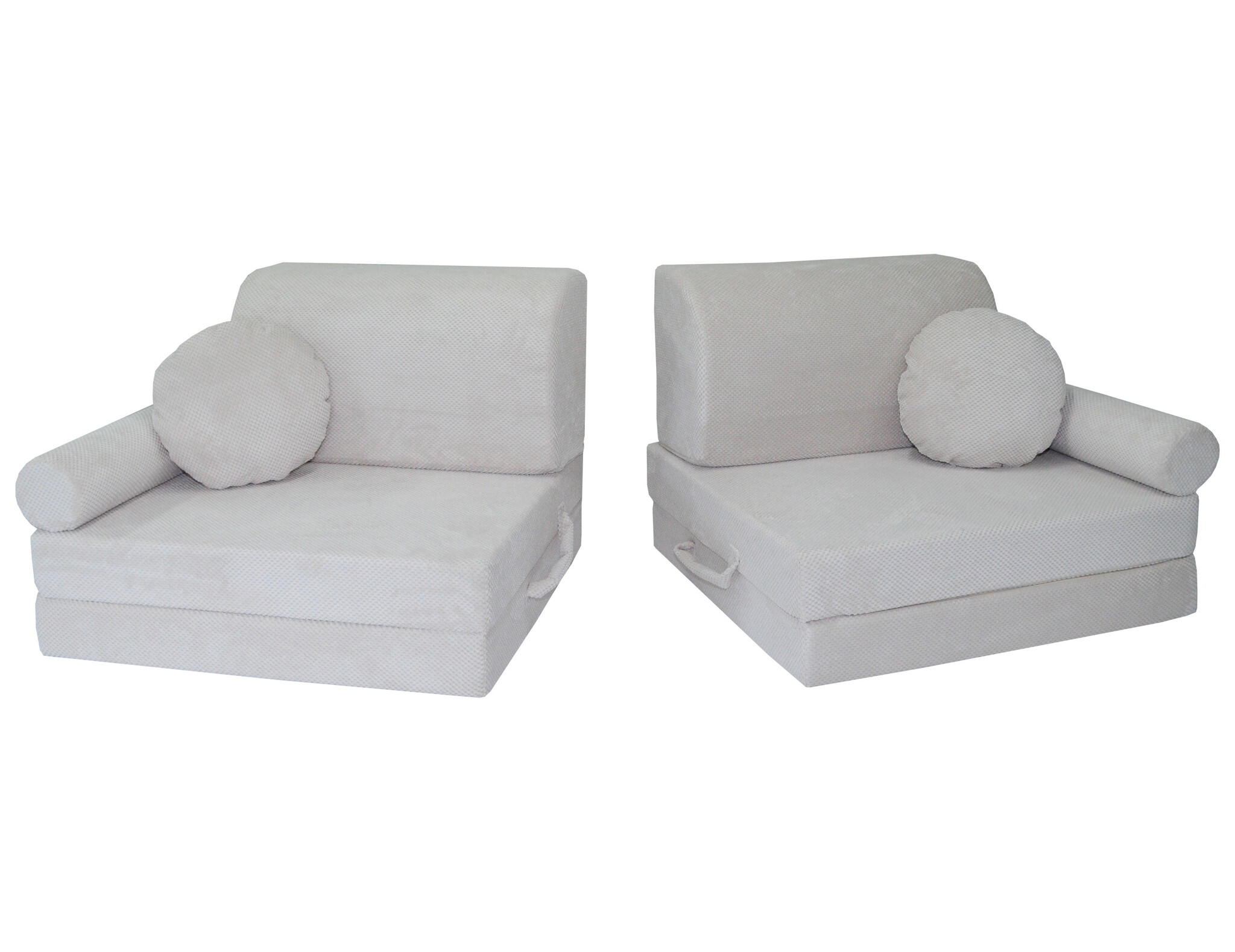 Speelbank NINO - kinderbank - modulair - dot stof - crème