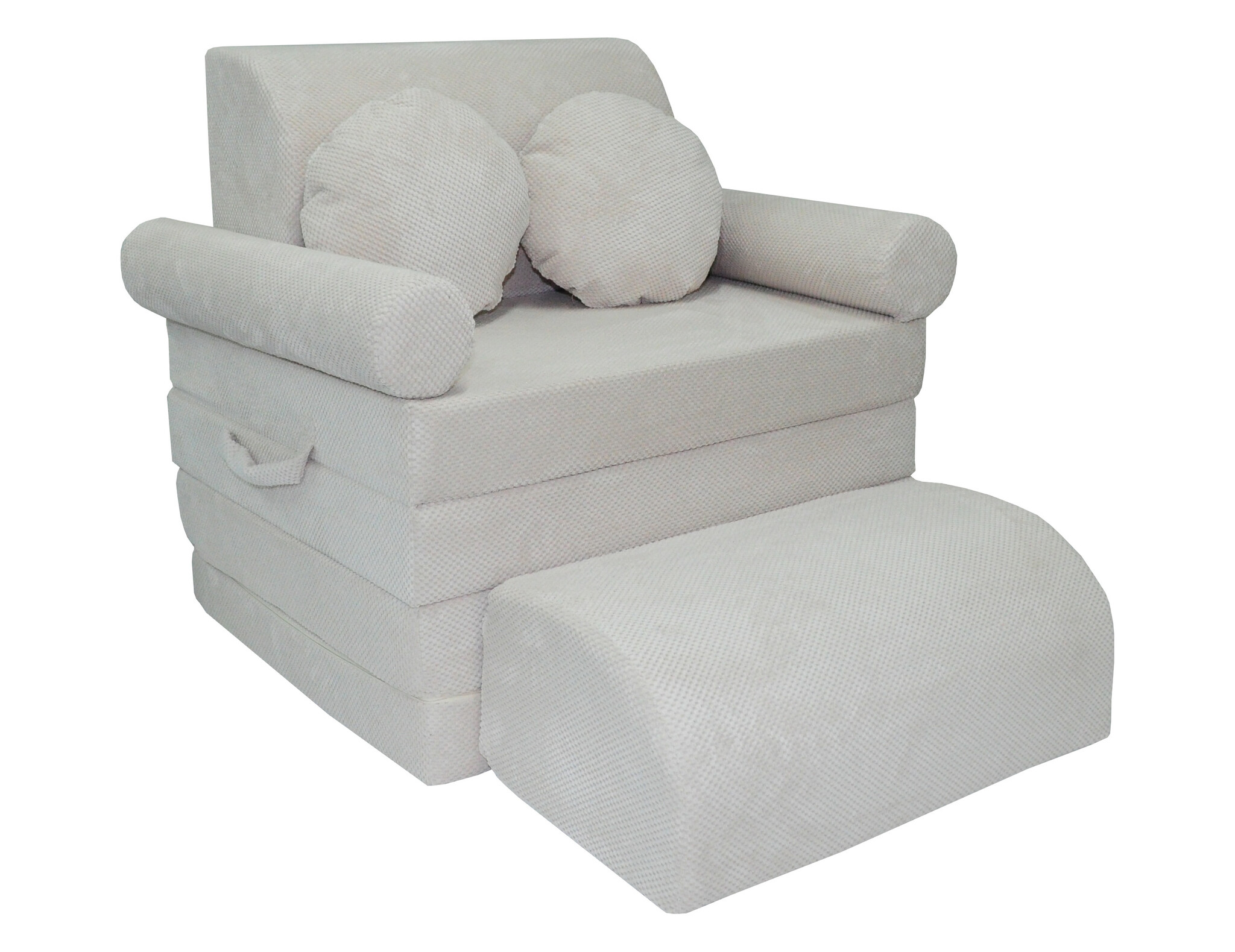 Speelbank NINO - kinderbank - modulair - dot stof - crème