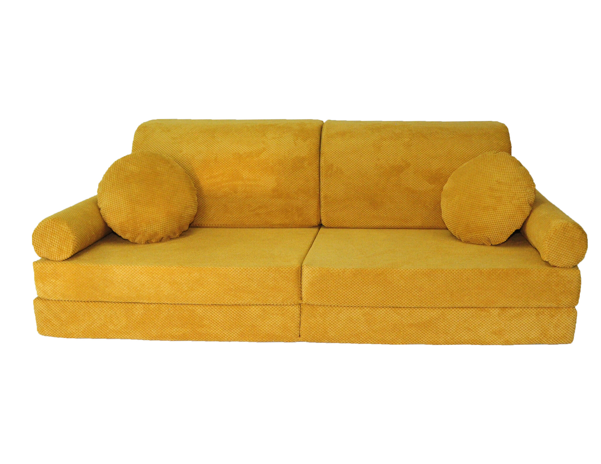 Speelbank NINO - kinderbank - modulair - dot stof - honinggeel