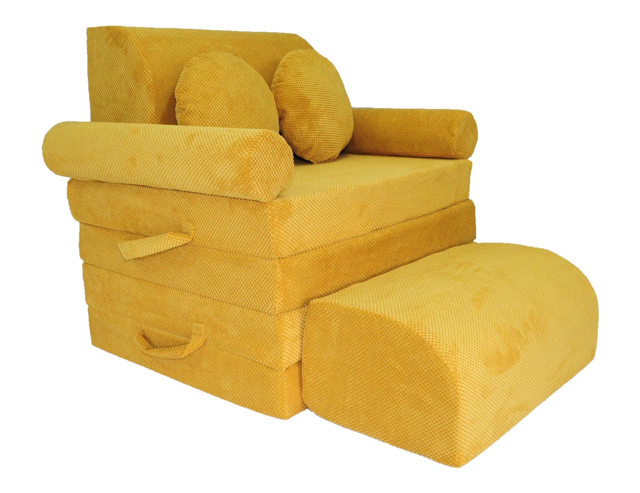 Speelbank NINO - kinderbank - modulair - dot stof - honinggeel