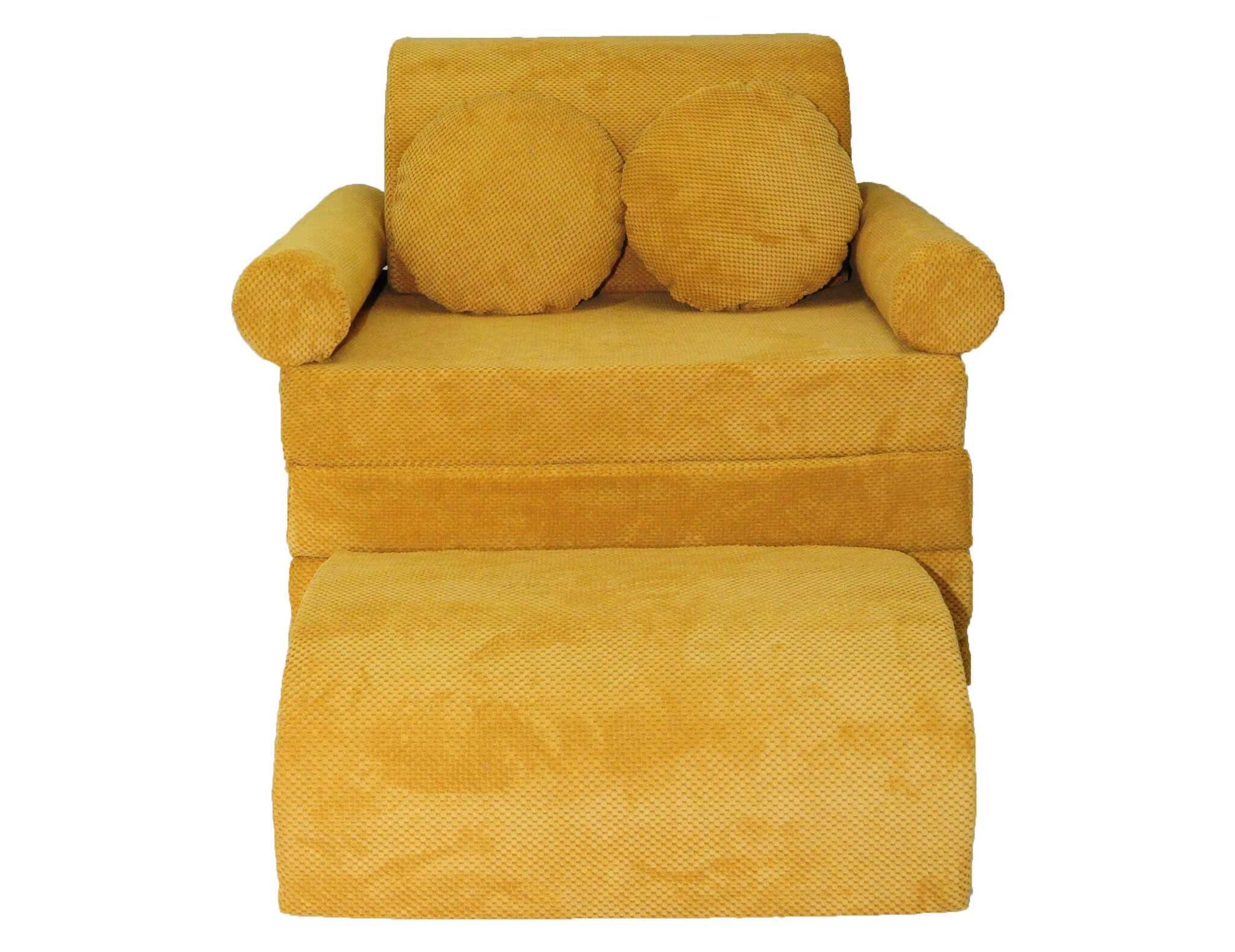 Speelbank NINO - kinderbank - modulair - dot stof - honinggeel