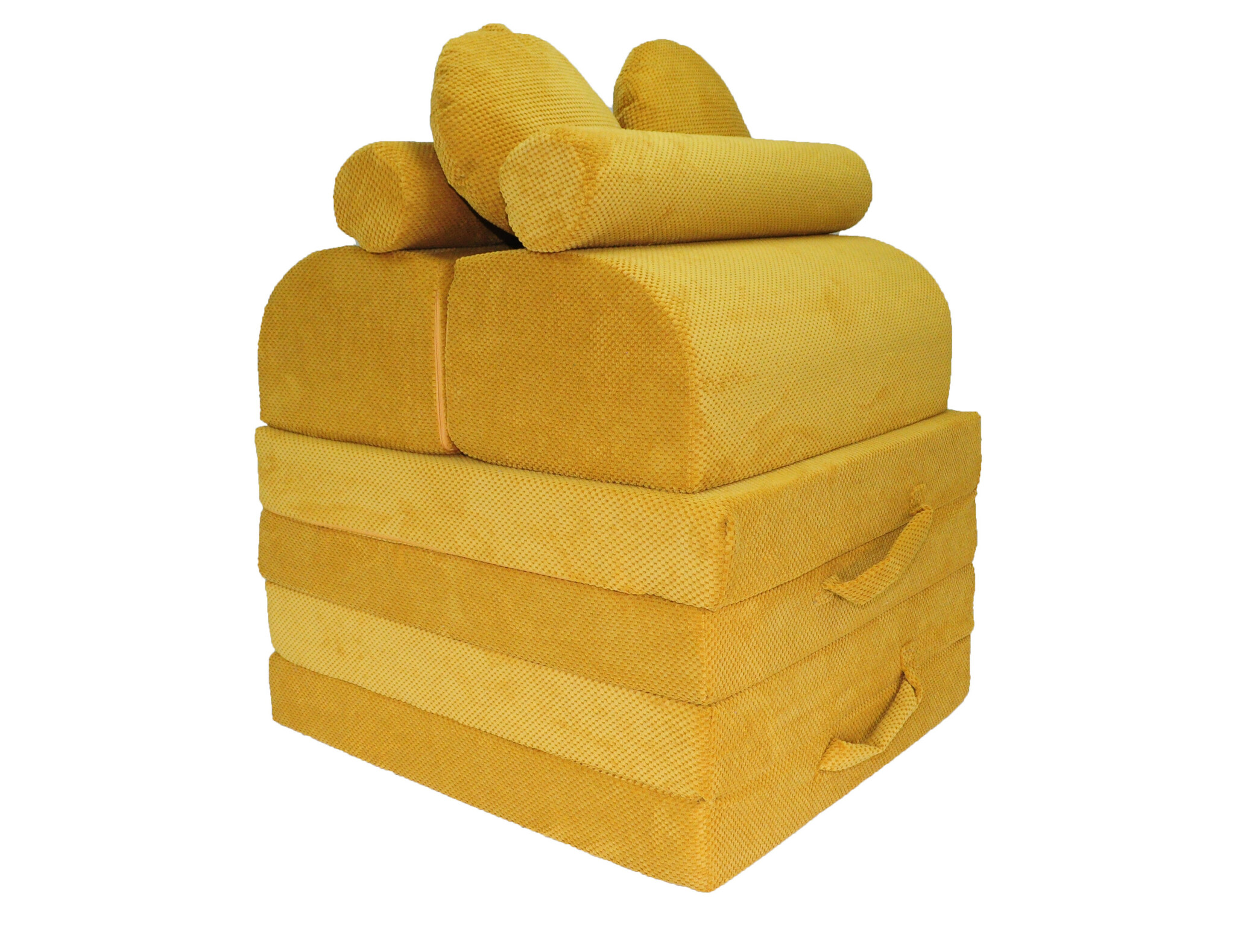 Speelbank NINO - kinderbank - modulair - dot stof - honinggeel