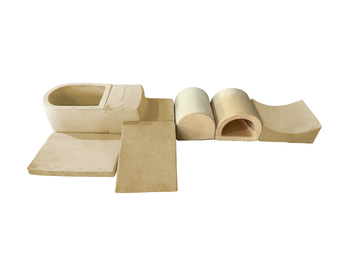 Foam speelset - 7-delig - met ballenbak en 100 ballen - beige