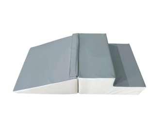 Schuimblokken miniglijbaan - 25 cm hoog - creme