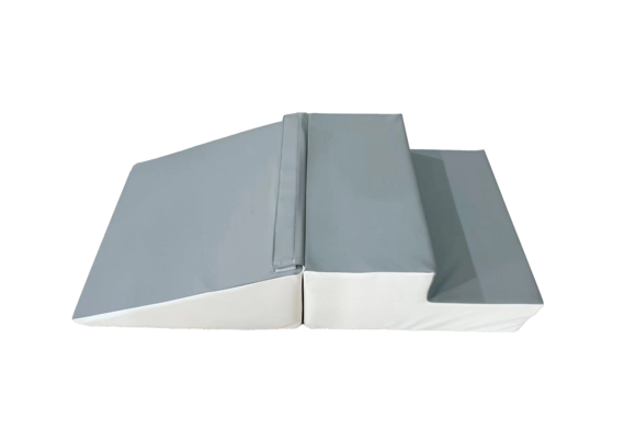 Schuimblokken miniglijbaan - 25 cm hoog - creme