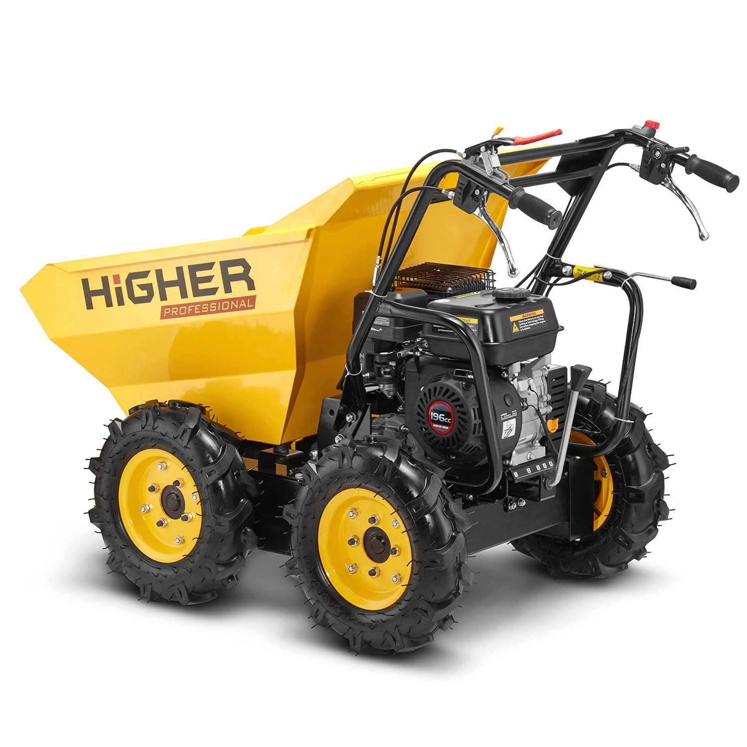 Mini dumper - gemotoriseerde kruiwagen - benzine - tot 400 kg