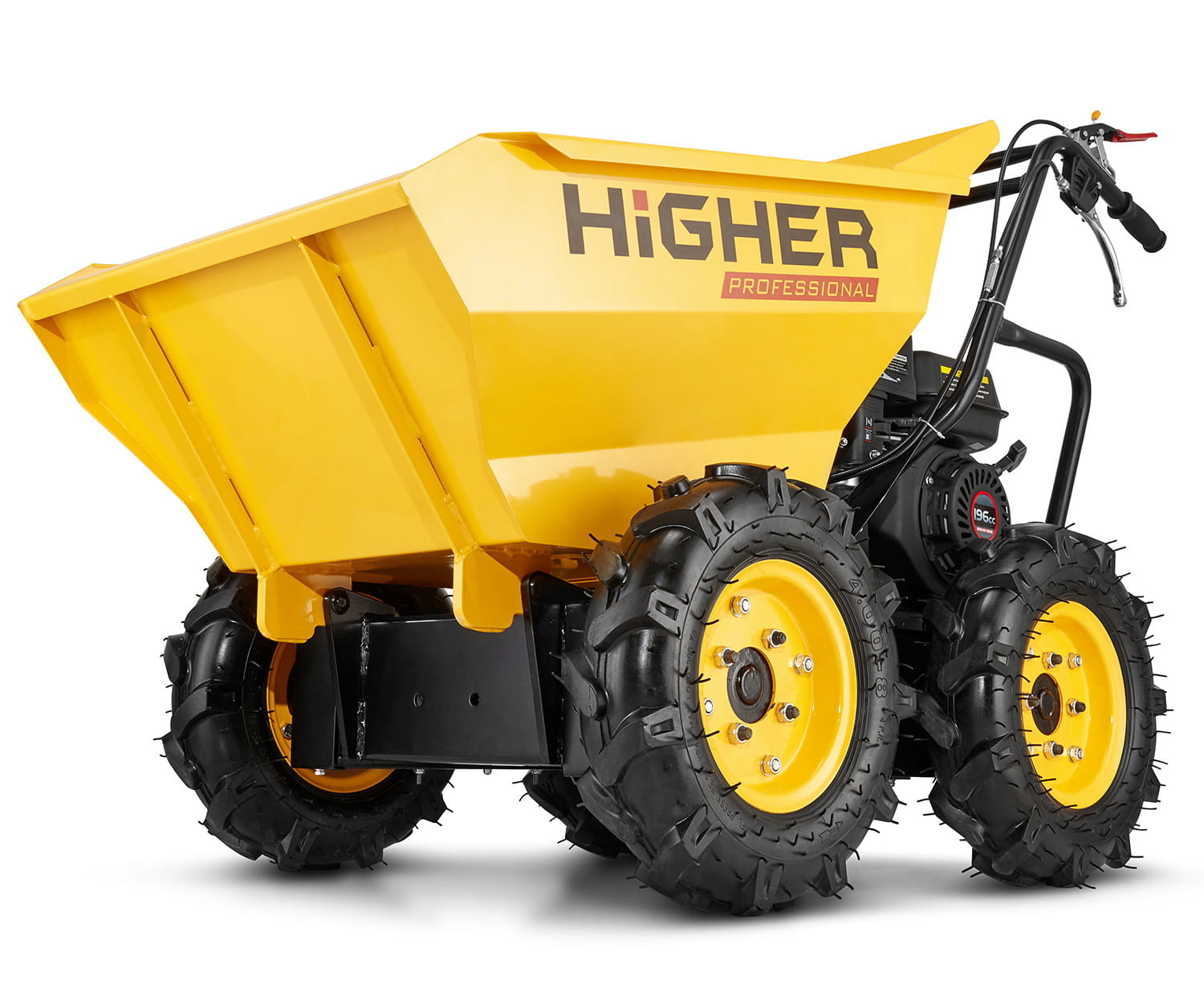 Mini dumper - gemotoriseerde kruiwagen - benzine - tot 400 kg