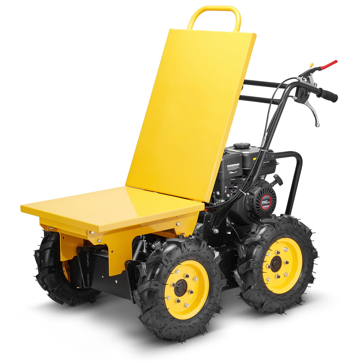 Mini dumper - gemotoriseerde kruiwagen - benzine - tot 400 kg