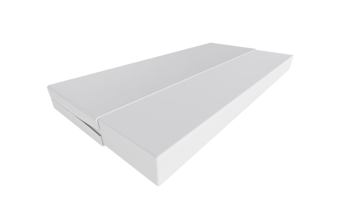 Peuterbed 80x160 cm - kinderbed met matras - juniorbed - wit