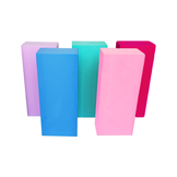 Foam blokken - Jenga - 15 delig - blauw roze paars turkoois