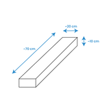 Foam blokken - Jenga - 15 delig - blauw roze paars turkoois