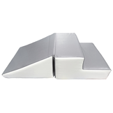 Schuimblokken miniglijbaan - 25 cm hoog - creme