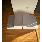 Schuimblokken miniglijbaan - 25 cm hoog - creme