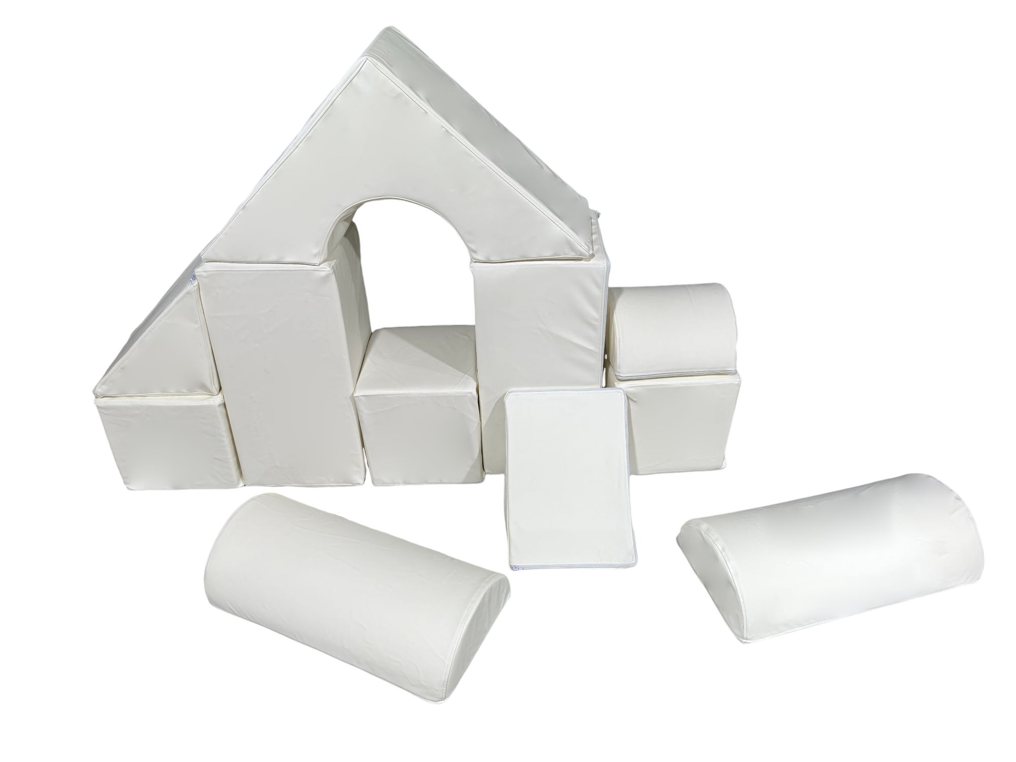 Foam blokken - soft play set - 11 stuks - wit