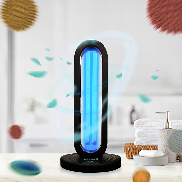 UV-C Lamp - 39,5x20cm - 38W - tot 60m2 -  zwart