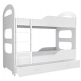 Wit stapelbed - 180x80 cm - kinderbed met 2 matrassen