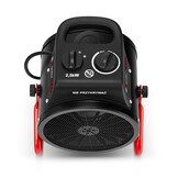 Bouwkachel - elektrische verwarming - 2500W - ruimtes tot 35m2