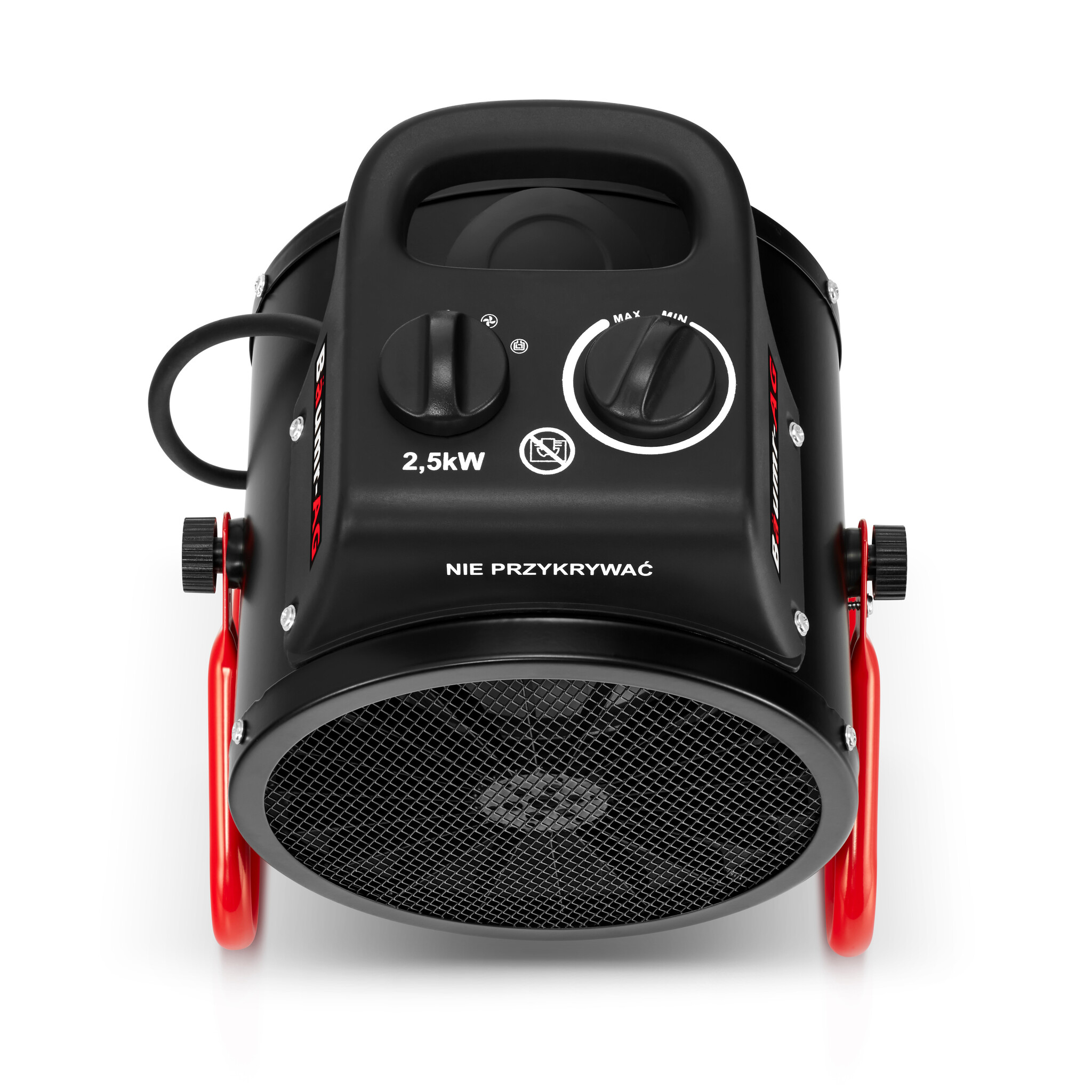 Bouwkachel - elektrische verwarming - 2500W - ruimtes tot 35m2