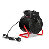 Bouwkachel - elektrische verwarming - 2500W - ruimtes tot 35m2