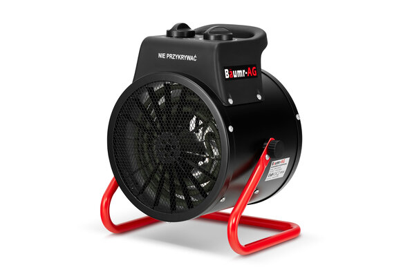 Bouwkachel - elektrische verwarming - 2500W - ruimtes tot 35m2