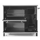 Houtfornuis - houtkachel met oven en kookplaat - 12kW - wit