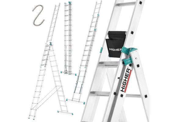 Uitschuifbare ladder - multifunctionele trapladder - 10,69 m