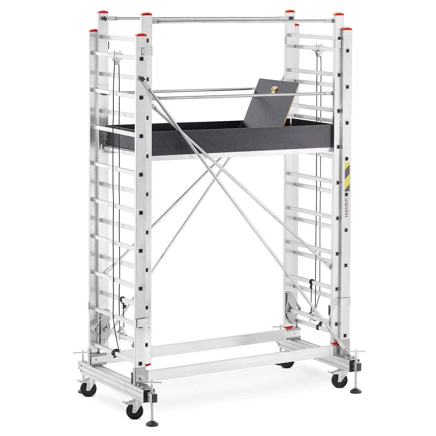 Rolsteiger - uitschuifbare steiger - aluminium - 336 cm