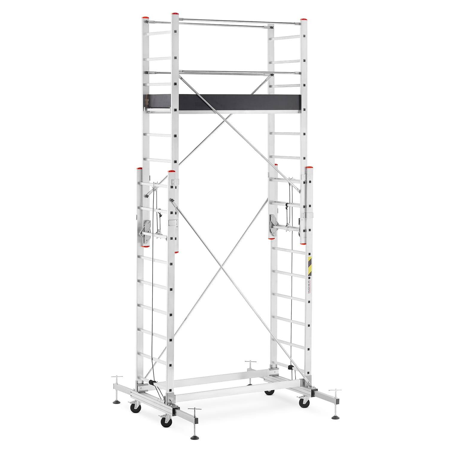 Rolsteiger - uitschuifbare steiger - aluminium - 436 cm