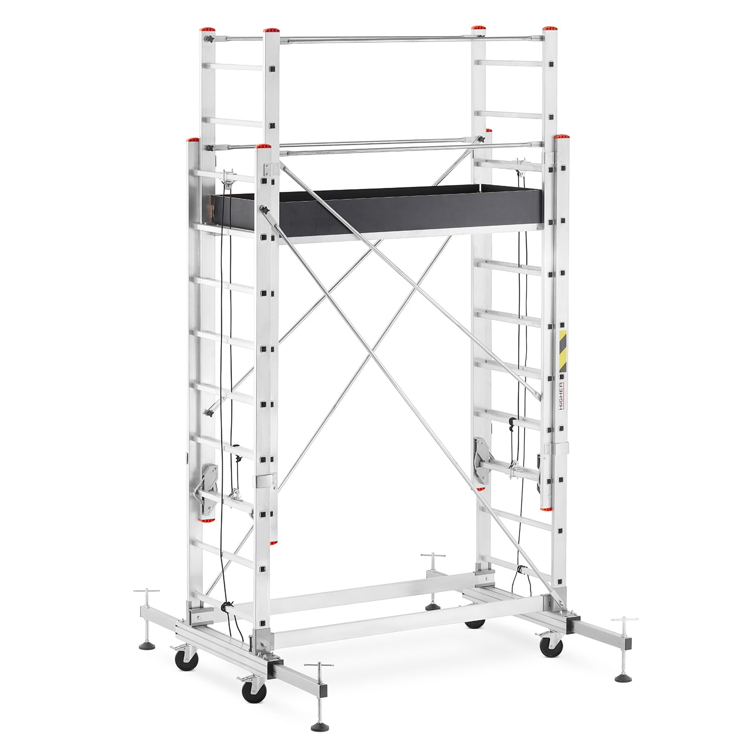 Rolsteiger - uitschuifbare steiger - aluminium - 436 cm